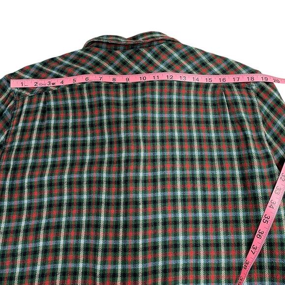 Denim & Supply Ralph Lauren Plaid Flannel Button Up Shirt Men's Large Heritage - Picture 9 of 11